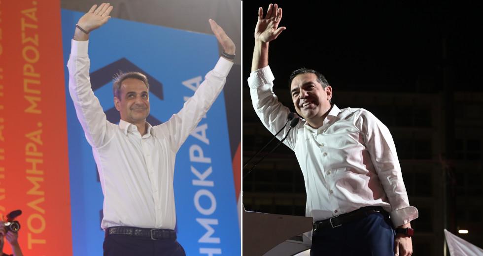 tsipras mitsotakis ekloges