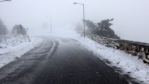 Λεωφόρος Φυλής Κλειστή λόγω χιονόπτωσης