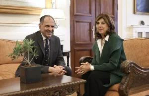 Συνάντηση Γεραπετρίτη με την Προσωπική Απεσταλμένη του γγ του ΟΗΕ για την Κύπρο