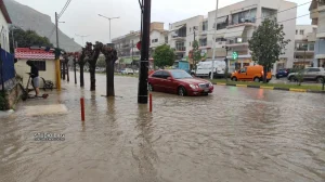Ναύπλιο Βαρύ χτύπημα από την κακοκαιρία Emil Πλημμυρισμένοι δρόμοι και διακοπές κυκλοφορίας