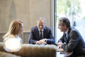 mitsotakis metsola tousk