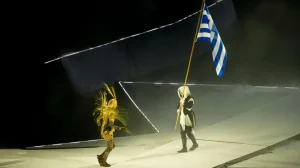 Paris Olympics flag